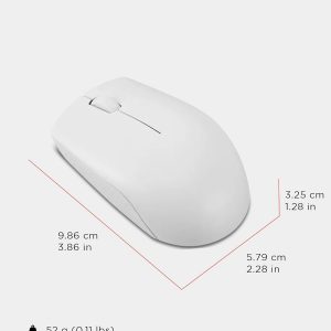 300 Wireless Mouse – Computer Mouse for PC, Laptop with Windows – Ambidextrous Design – 2.4 GHz Nano USB Receiver – 12 Month Battery Life